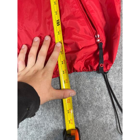 Vintage 90s DC Shoes Windbreaker Jacket Mens Large Red Full Zip Up Track Warmup - Picture 5 of 7